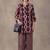 women printed regular cotton kurta with farshi salwar