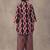 women printed regular cotton kurta with farshi salwar