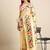 white woven design zari silk blend paithani saree