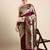 Maroon woven design zari silk blend paithani saree