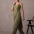 women ethnic motifs embroidered regular mirror work kurta with trousers