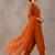 women ethnic motifs embroidered regular thread work cotton kurta with trousers & with dupatta