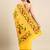 Yellow woven design zari silk blend paithani saree