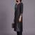 women ethnic motifs embroidered regular thread work kurta with trousers