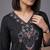 women ethnic motifs embroidered regular thread work kurta with trousers