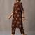 women floral printed regular cotton kurta with trousers