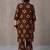 women floral printed regular cotton kurta with trousers