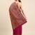 Purple woven design zari silk blend paithani saree