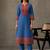 women ethnic motifs printed regular kurta with trousers