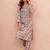 women floral printed regular thread work kurta with trousers