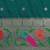 teal floral zari silk blend paithani saree