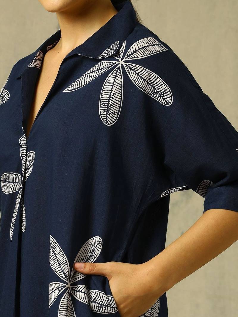 women floral printed regular cotton kurta with palazzos