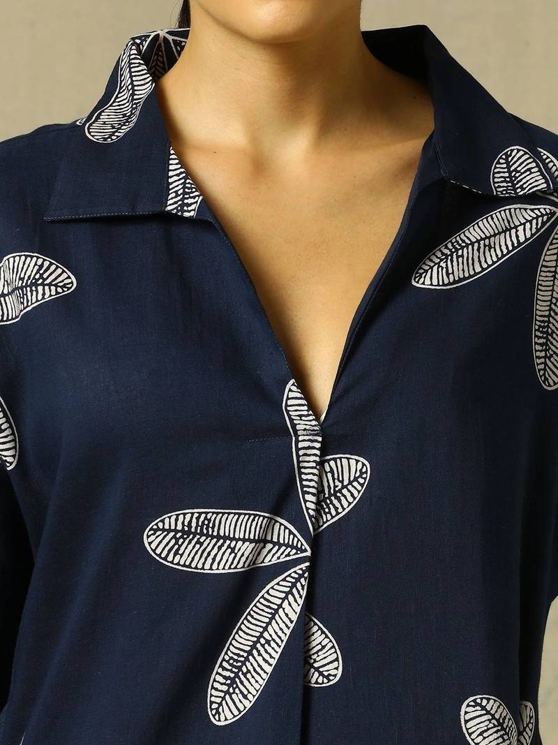 women floral printed regular cotton kurta with palazzos