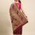 Magenta floral zari silk blend paithani saree