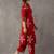women floral printed regular cotton kurta with trousers