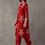 women floral printed regular cotton kurta with trousers