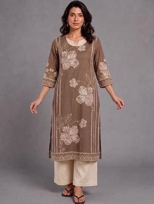 women floral printed regular kurta with palazzos 1