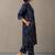 women leheriya printed regular cotton kurta with palazzos