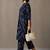 women leheriya printed regular cotton kurta with palazzos