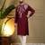 Maroon viscose silk embroidery sequence work premium designer kurta pajama