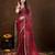 maroon women sarees