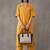 women printed regular cotton kurta with palazzos