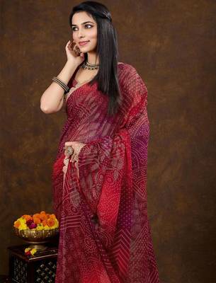 maroon women sarees 2