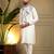 Off white viscose silk embroidery sequence work premium designer kurta pajama
