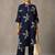 women floral printed regular cotton kurta with trousers