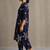 women floral printed regular cotton kurta with trousers