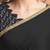 black sequinned ready to wear saree