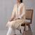 women ethnic motifs printed regular kurta with palazzos