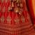 Red Viscose Dupion Silk Heavy Hand Embroidered Lehenga Set