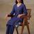 women ethnic motifs embroidered regular thread work kurta with trousers