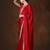 red beads and stones pure chiffon saree