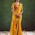 mustard leheriya sequinned  saree