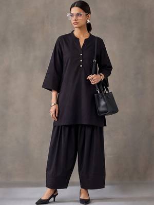 women regular cotton kurta with farshi salwar 1