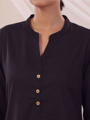 women regular cotton kurta with farshi salwar 4