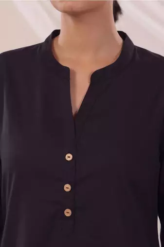 women regular cotton kurta with farshi salwar