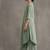 women ethnic motifs printed pleated kurta with palazzos