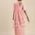 pink pink sequinned border saree