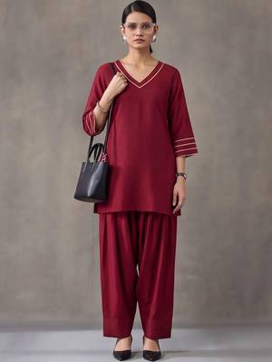 women regular gotta patti kurta with farshi salwar 1