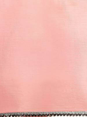 pink pink sequinned border saree 3