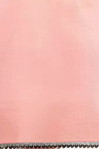 pink pink sequinned border saree