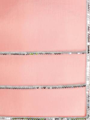 pink pink sequinned border saree 4