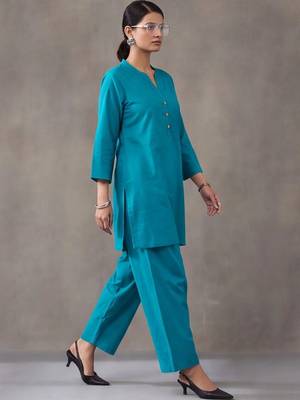 women regular cotton kurta with farshi salwar 2