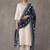 women embroidered regular thread work cotton kurta with trousers & with dupatta