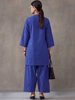women regular cotton kurta with farshi salwar 3