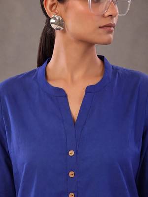 women regular cotton kurta with farshi salwar 4