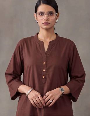 women regular cotton kurta with farshi salwar 5